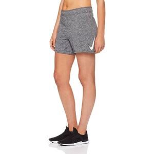 Nike Womens Dri-Fit Swoosh Grey Shorts - Medium